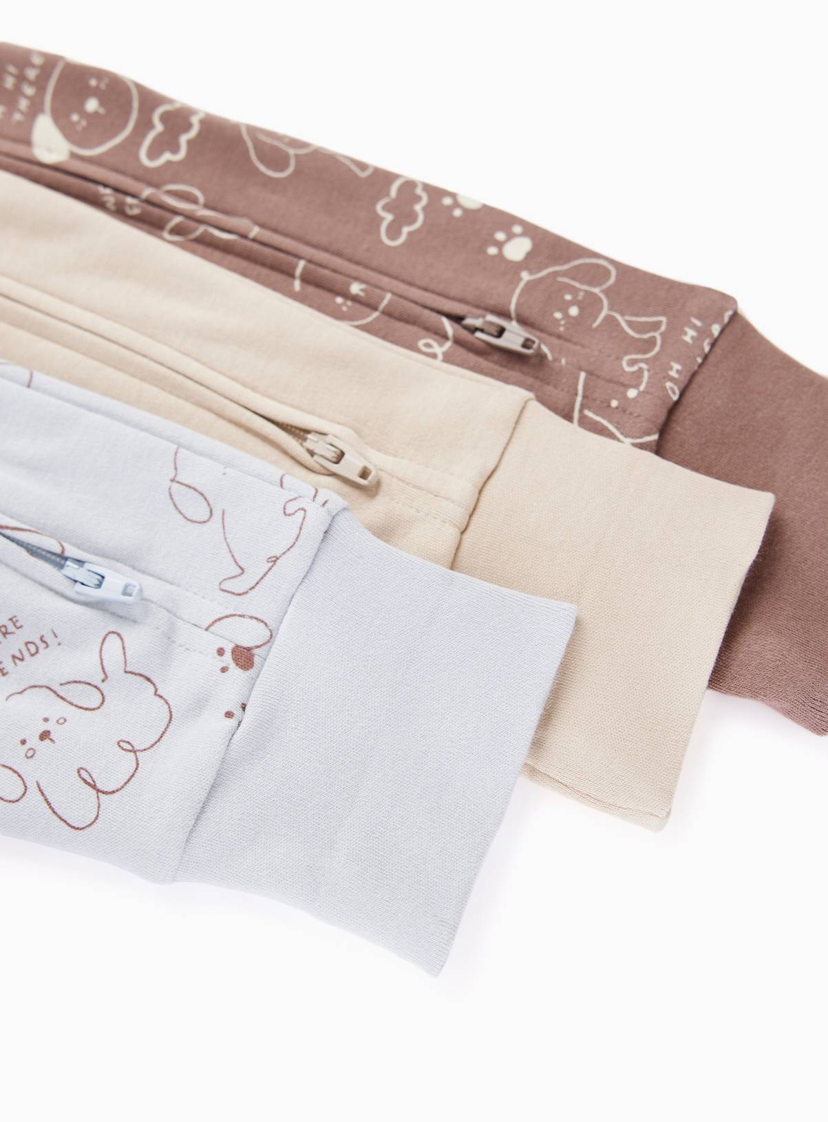 Dog Print Zip Sleepsuits 5 Pack 18-24 months - Image 2
